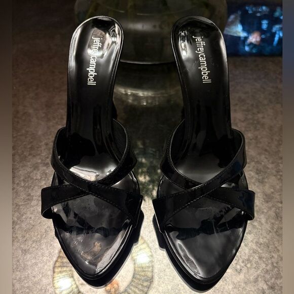 Jeffrey Campbell Symone Pointed Toe Slide Sandals - Picture 4 of 8